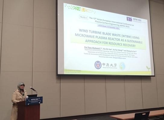 Our PhD student, Dwi Rasy Mujiyanti, bring to this Conference with the research recovery wind turbine blade by using microwave plasma  reactor